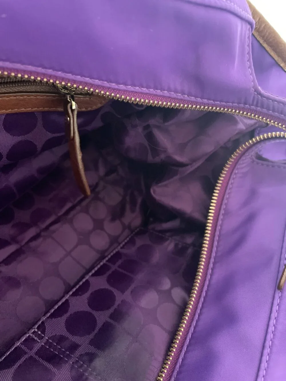 Share Kate Spade Grammercy Park Stevie Y2K in Nylon, African Violet (purple)- Y2